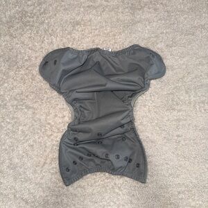 Thirsties Gray diaper cover, size two